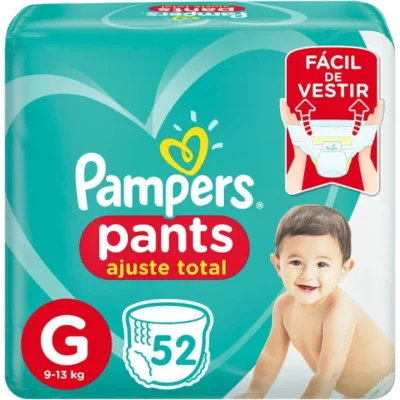 Pampers Pants Ajuste Total Fralda com cintura elástica XXG 42 Unidades