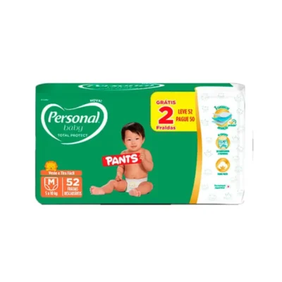Fralda Descartável Personal Baby Pants M Com 52 Unidades