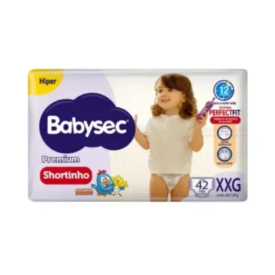 Fralda Shortinho Babysec Premium Hiper XXG 13kg 42 Unidades