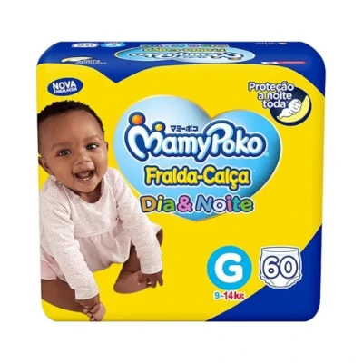 MamyPoko Fralda-Calça Dia&Noite G 60 Unidades
