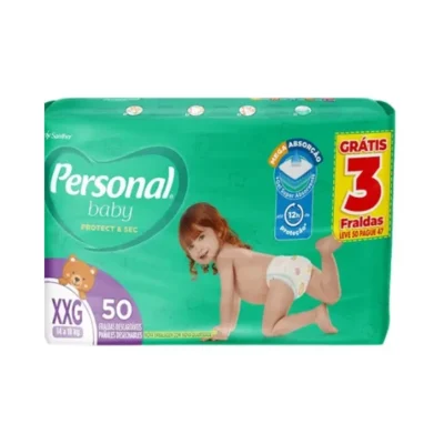 Fralda Descartável Infantil Personal Baby XXG-50 unidades